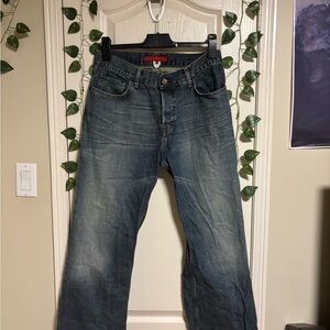 Vintage fcuk flared slim fit button up  jeans size 32